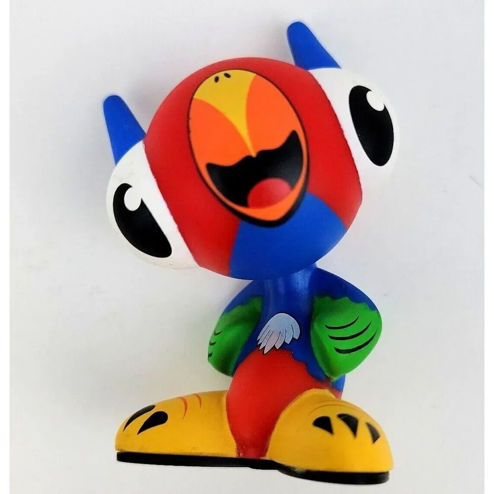Lot Of 4 U.B. Funkeys Radical Vinyl Figures 3 Inch Computer Game Toys